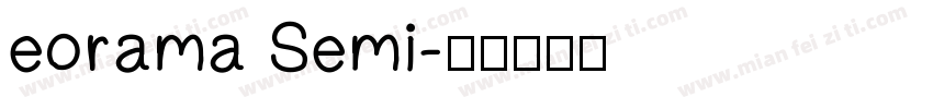 eorama Semi字体转换